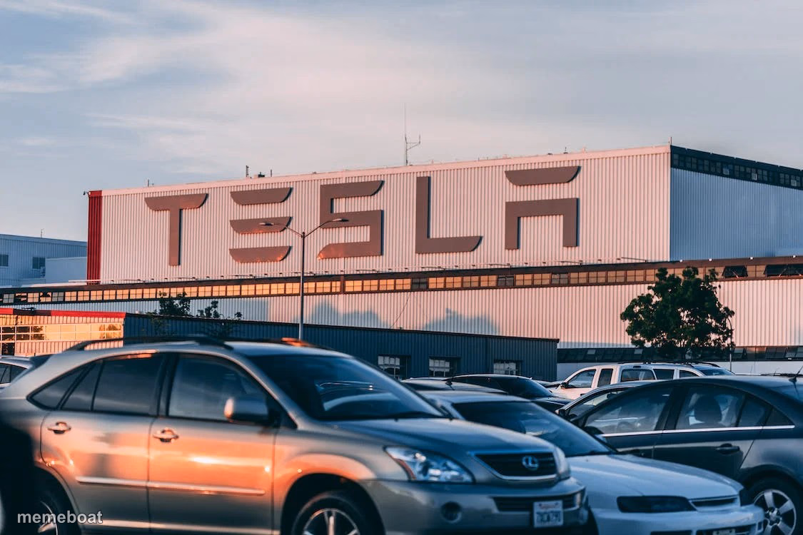 Cars Parked In Front Of Company Building - meme generator image preview