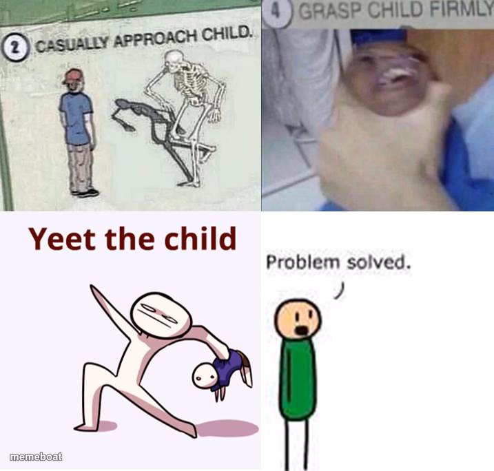 casually approach child complete - meme generator image preview