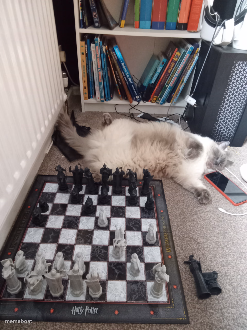 Cat in front of Chess board - meme generator image preview