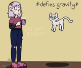 Cats Defying Gravity