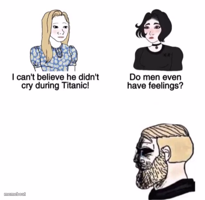 Chad crying - meme generator image preview