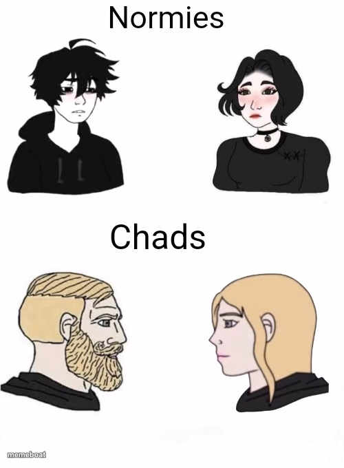 Chads vs normies - meme generator image preview