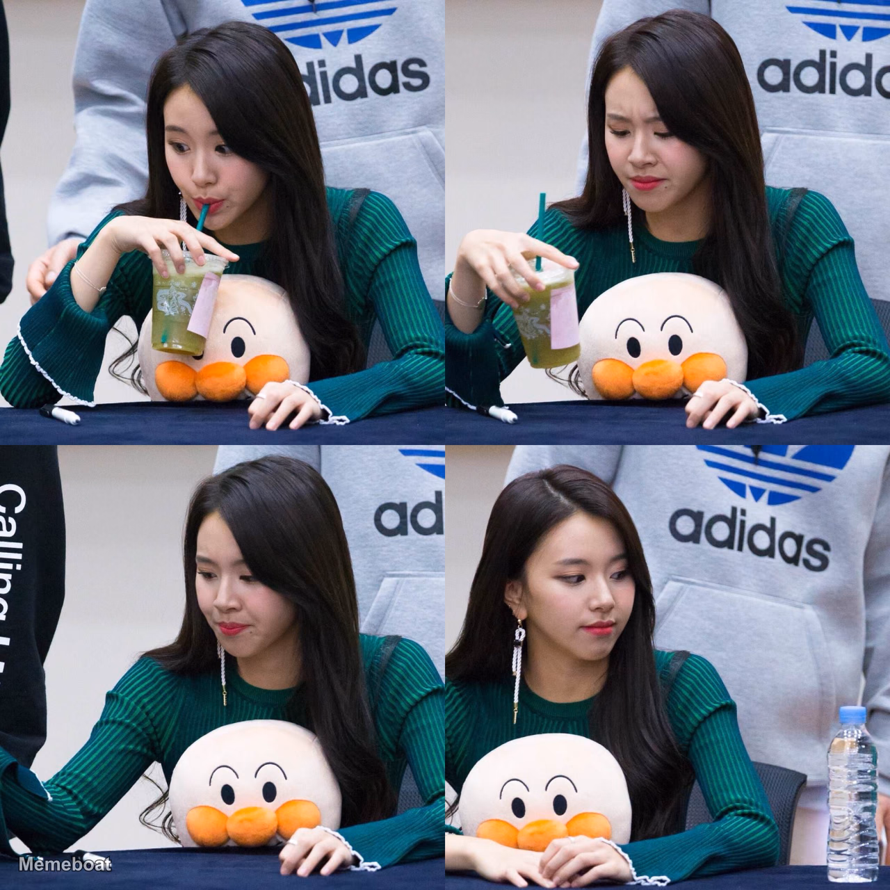 Chaeyoung Drinking Template - meme generator image preview