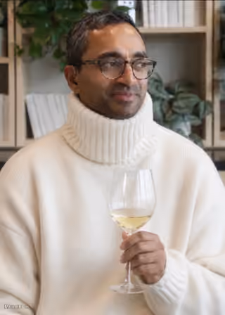 Chamath Palihapitiya Drinking Wine
