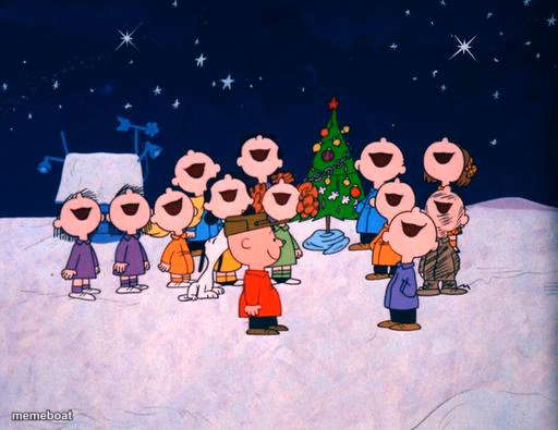 Charlie Brown Christmas Choir - meme generator image preview