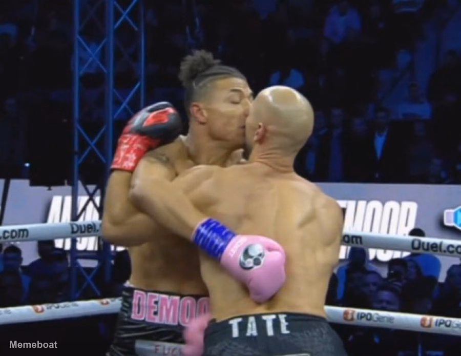 Chase Demoor Kissing Andrew Tate - meme generator image preview