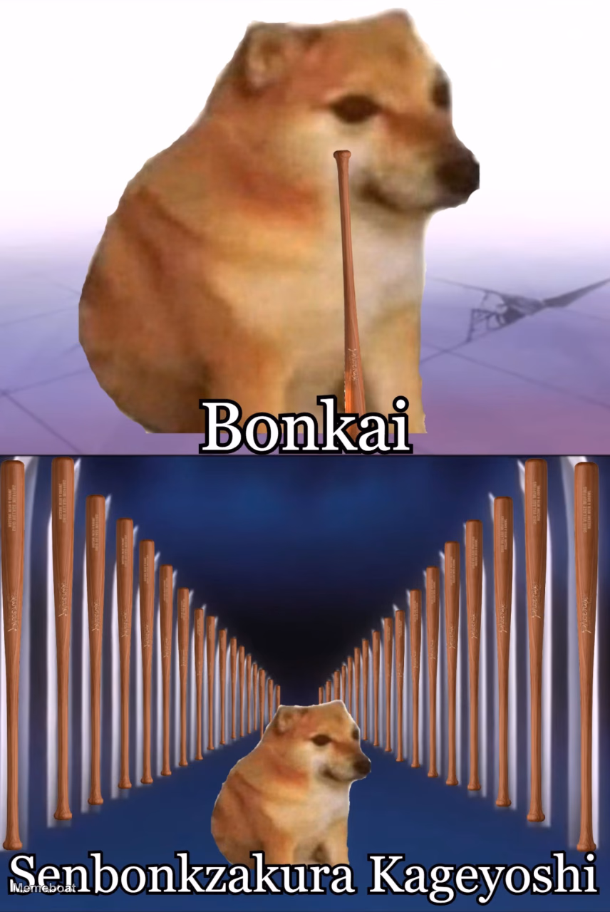 Cheems Bonkai Senbonkzakura Kageyoshi - meme generator image preview
