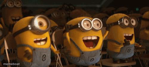 Cheering Minions - meme generator image preview