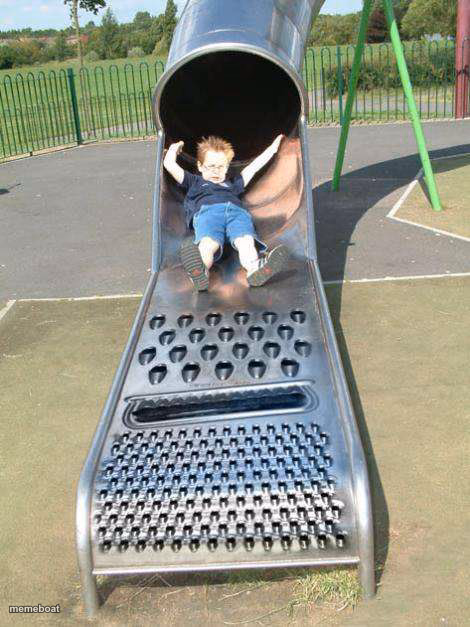 Cheese Grater Slide - meme generator image preview