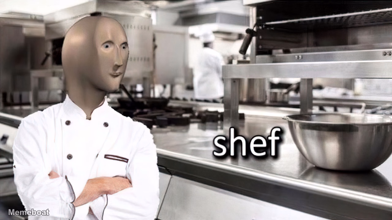 Chef Stonks - meme generator image preview