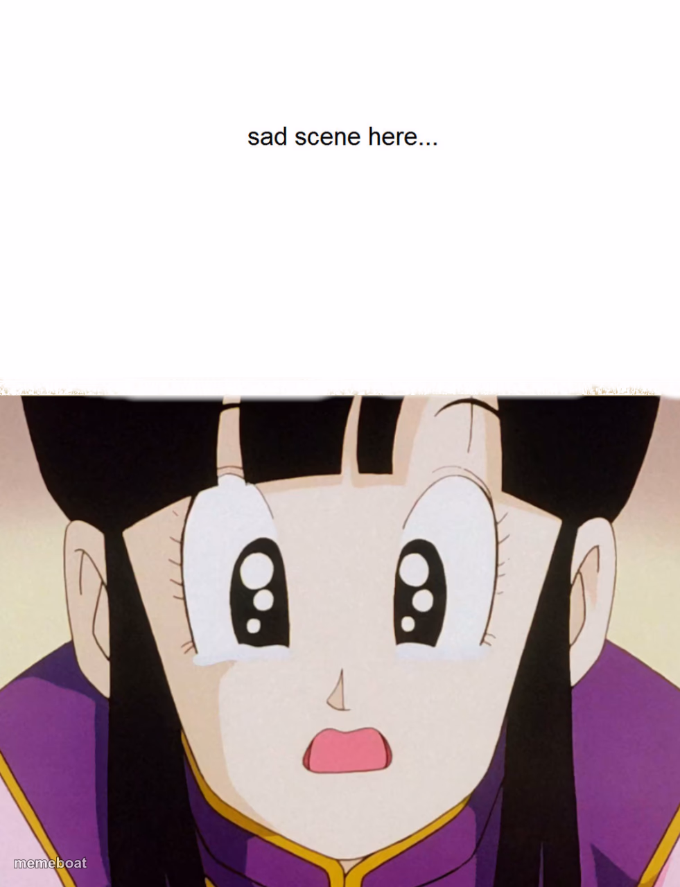 chi chi crying for who - meme generator image preview