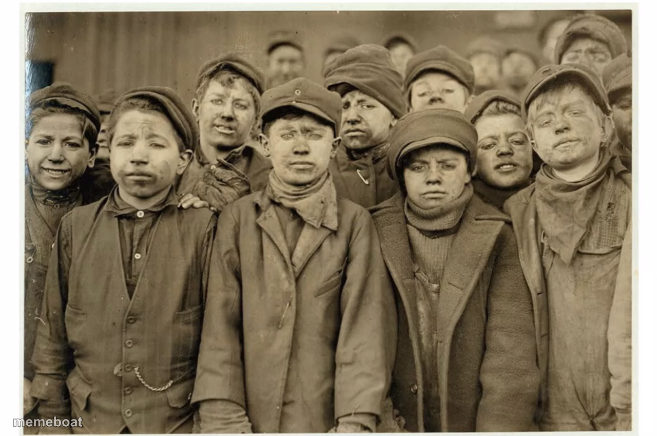 Child mine workers - meme generator image preview
