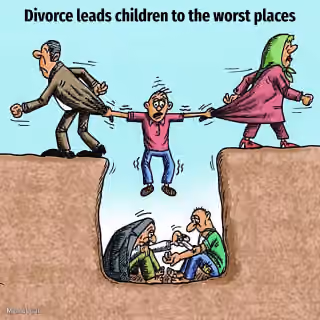 Child Torn by Divorce