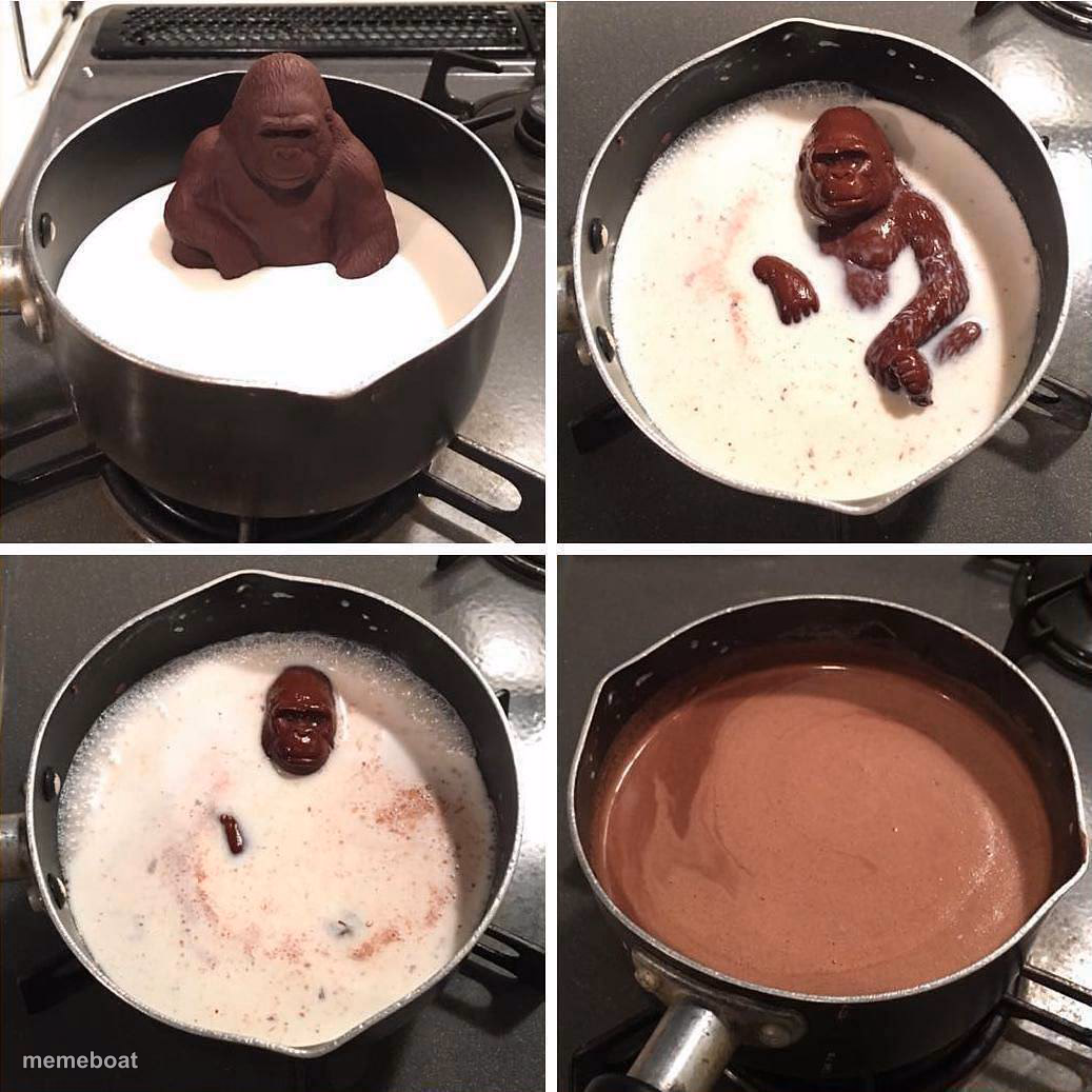 chocolate gorilla - meme generator image preview