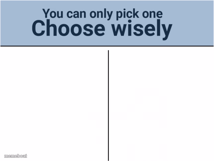 Choose wisely - meme generator image preview