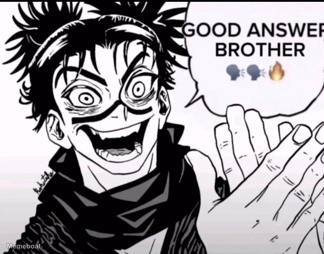 Choso Good Answer Brother - meme generator image preview