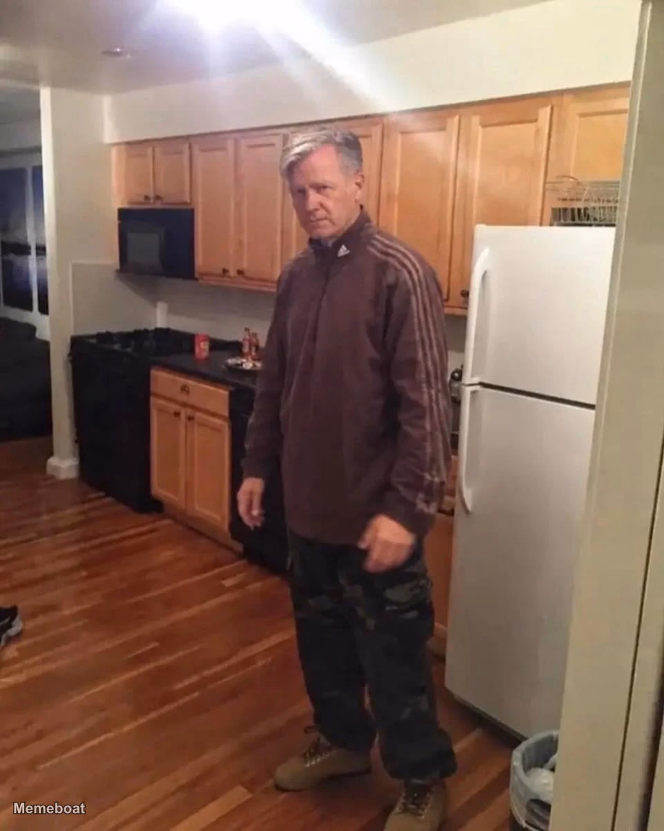 Chris Hansen recreating Robert Pattinson kitchen meme - meme generator image preview