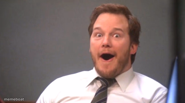 Chris Pratt Happy - meme generator image preview