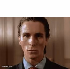 Christian Bale Awkward stare - meme generator image preview