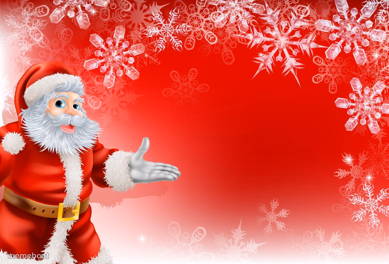 Christmas Santa blank - meme generator image preview