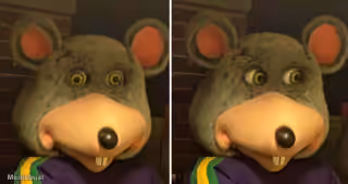 Chuck E. Cheese Staring