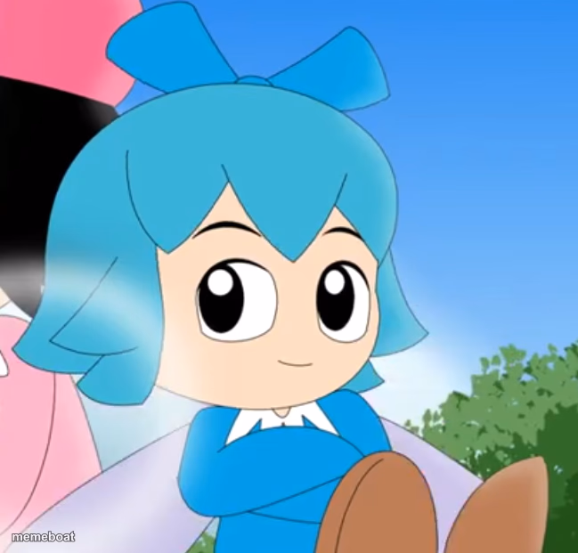 Cirno in Kirby - meme generator image preview