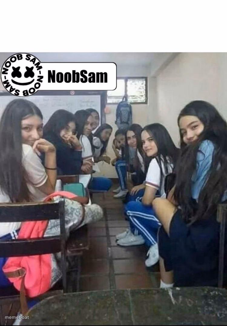 Classmates staring at meh - meme generator image preview