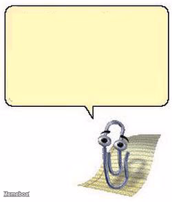 Clippy BLANK BOX - meme generator image preview