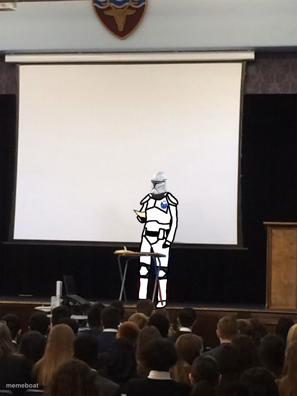 Clone trooper gives speech - meme generator image preview
