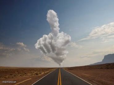 Cloud Pointing Finger - meme generator image preview