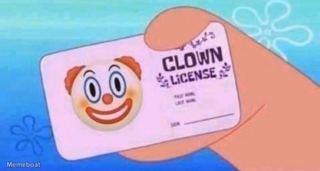 Clown licence - meme generator image preview