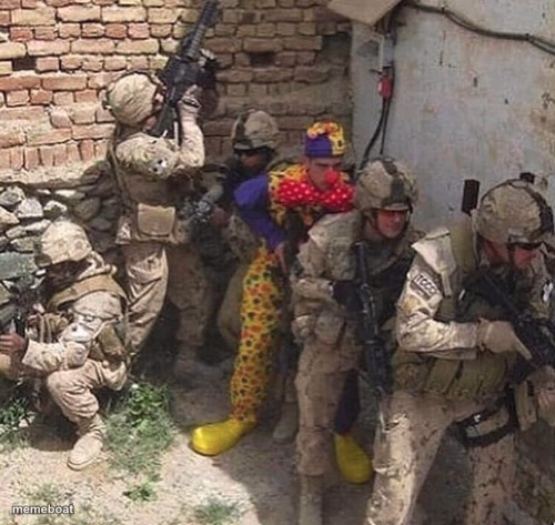 clown military unit - meme generator image preview