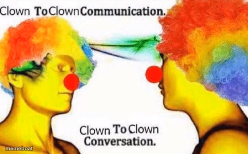 Clown to clown conversation - meme generator image preview