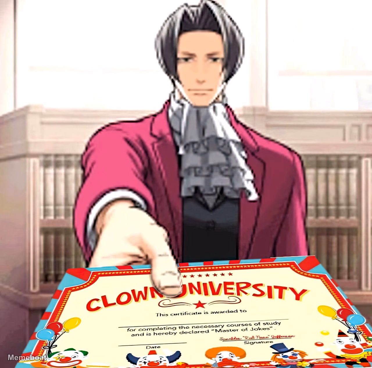Clown University Diploma - meme generator image preview