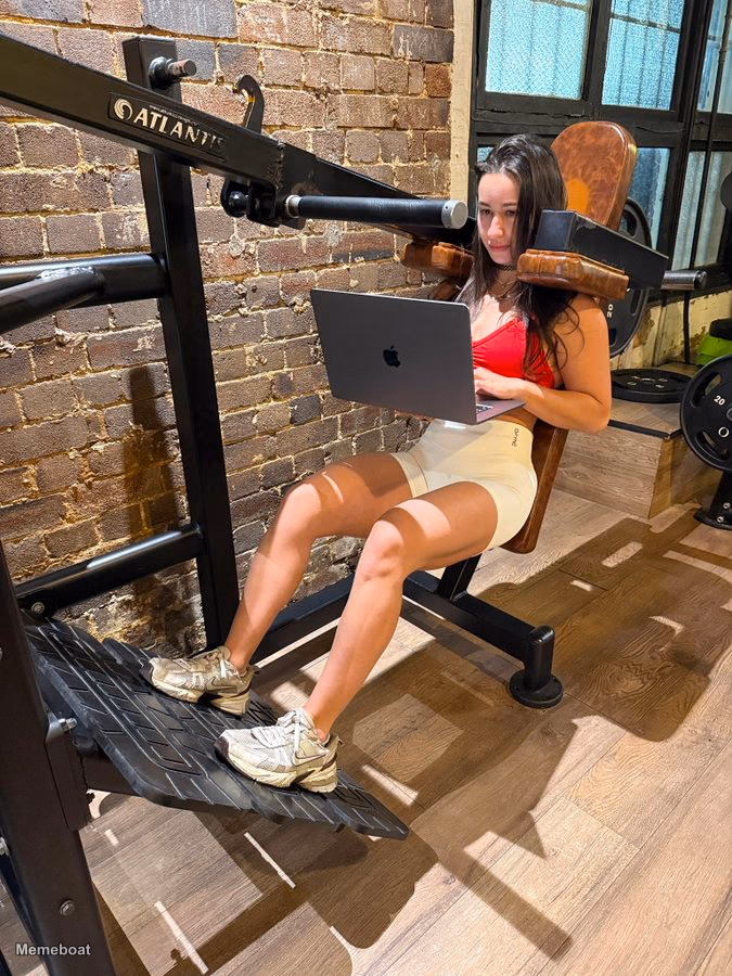 Coding on a Gym Machine - meme generator image preview