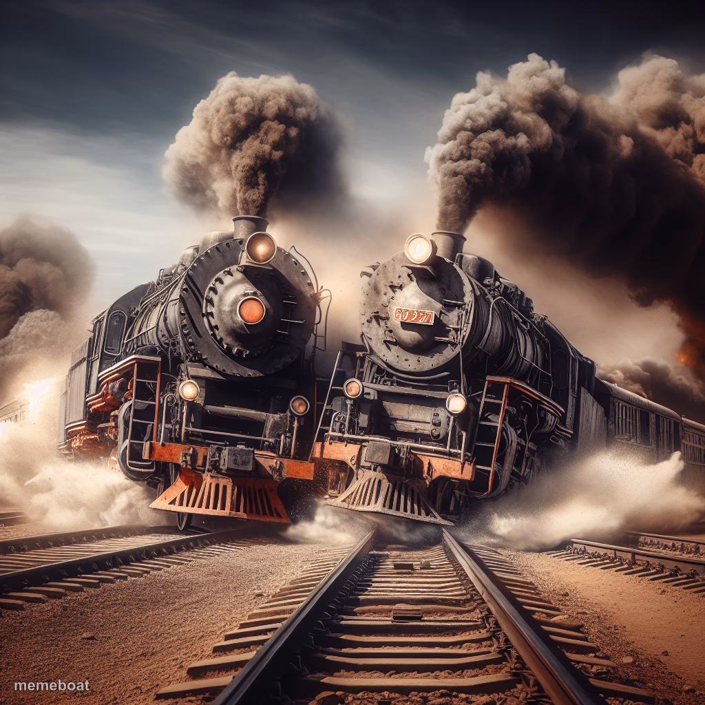 Collision trains - meme generator image preview