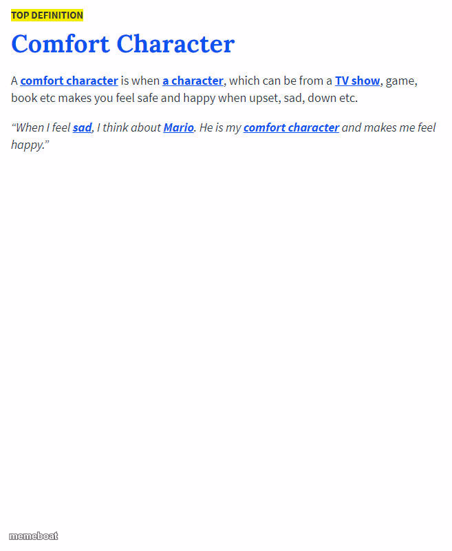 Comfort Character - meme generator image preview