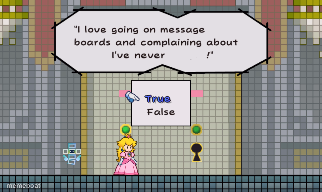 Complaining about games I've never played - meme generator image preview