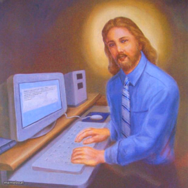 Computer Jesus - meme generator image preview