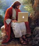 Jesus with Laptop