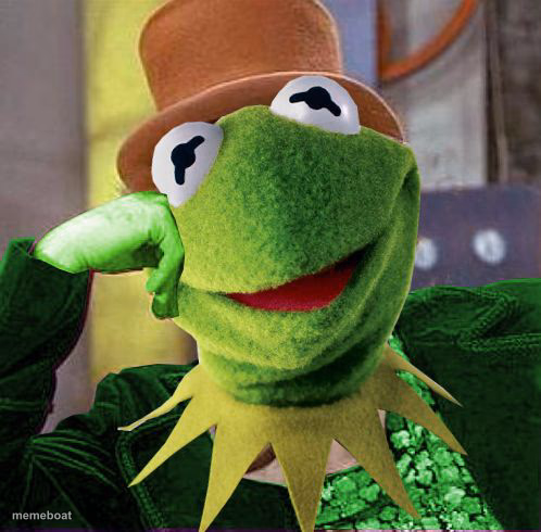 Contemplating Kermit - meme generator image preview