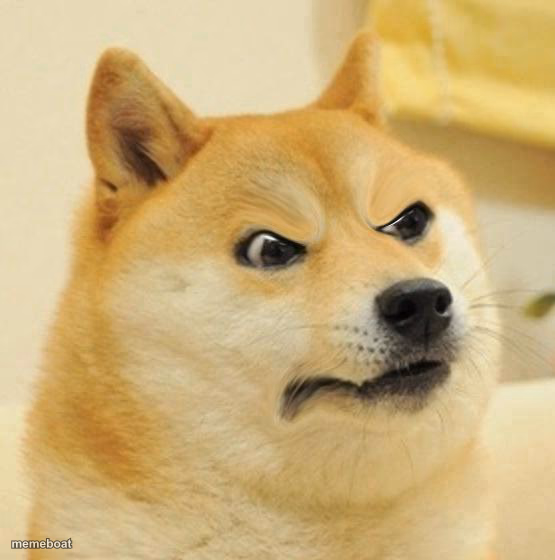Confused Angery Doge - meme generator image preview