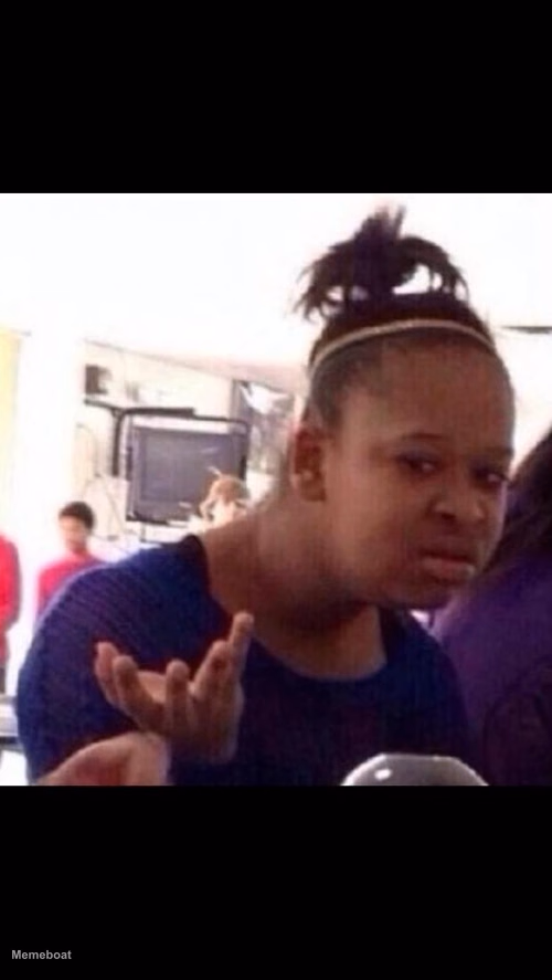 Confused black girl - meme generator image preview