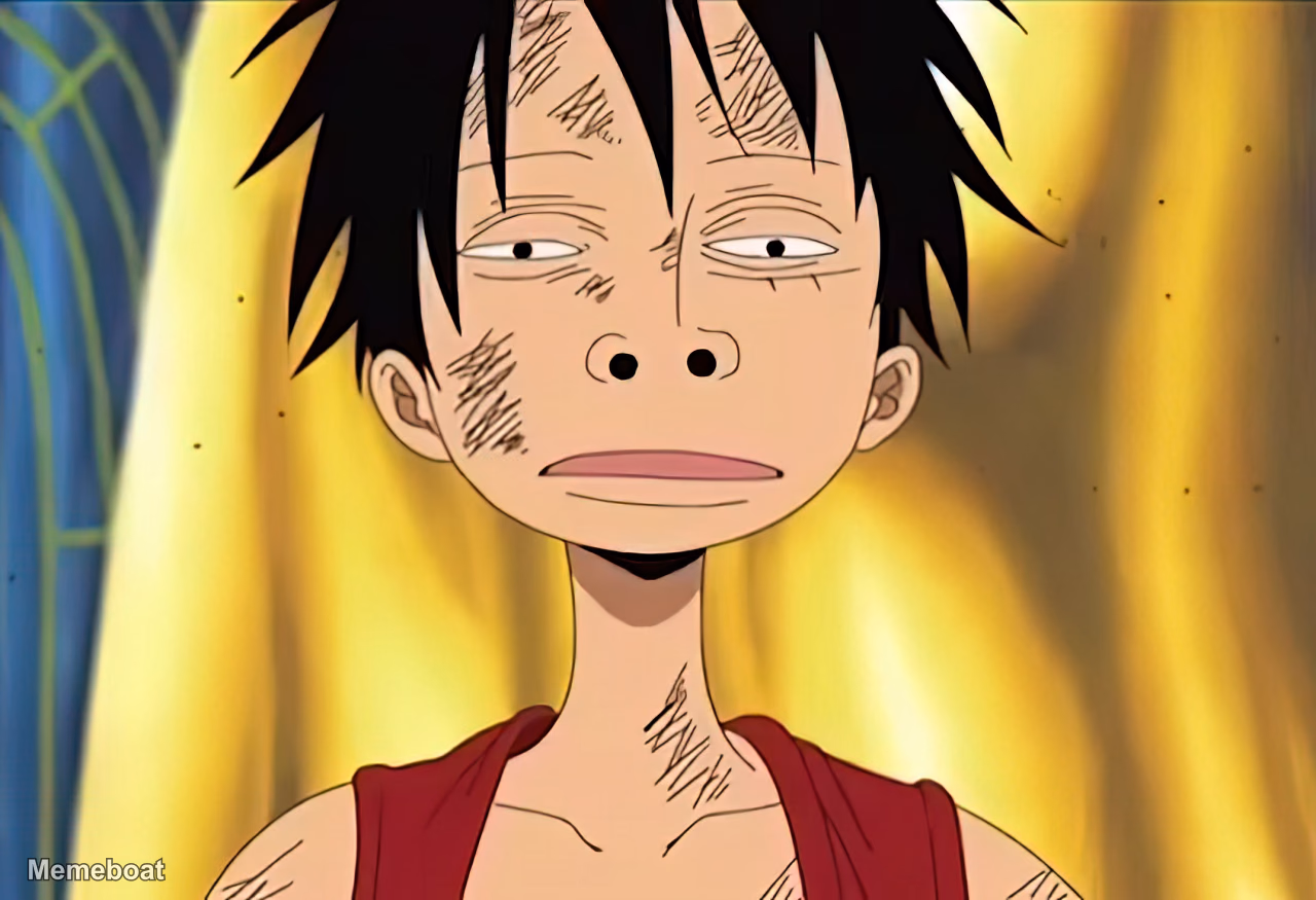 Confused Luffy - meme generator image preview