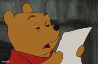 Winnie The Pooh Reading Note