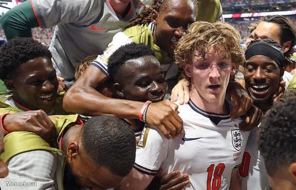 Conor Gallagher Overwhelmed by Teammates - meme generator image preview
