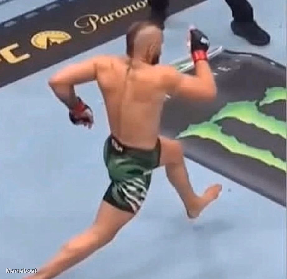 Conor Mcgregor Running - meme generator image preview