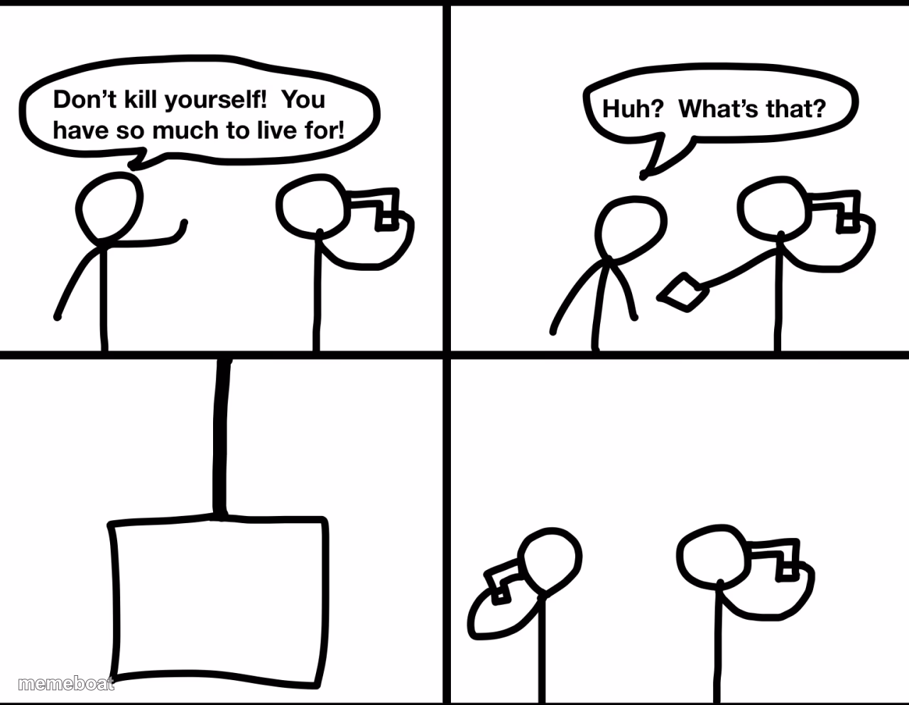 Convinced suicide comic - meme generator image preview