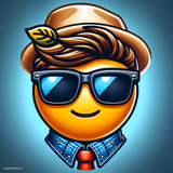cool face with cool glasses emoji