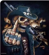 Cool Skeleton showing you the middle finger